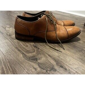 Cole Haan Williams C12337 Cap Toe Oxford British Tan Brown Shoes Men's Size 9 M